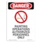 Signmission Safety Sign, OSHA Danger, 18" Height, Portrait Painting Operations, Portrait OS-DS-D-1218-V-1921 - alternate 1